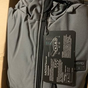 Men’s Size Medium Heated Jacket by Midian GREY